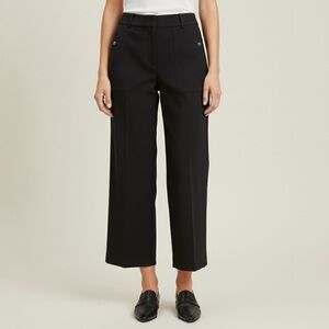 J.CREW Sydney Wide Leg Pant In Bi-Stretch Cotton Tall Cropped